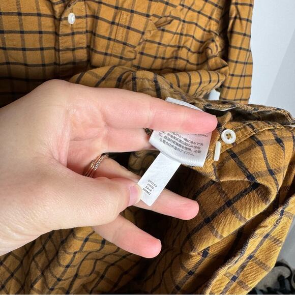 J. Crew All Cotton Oxford Slim Button Down Plaid Shirt Size Large - Picture 4 of 5